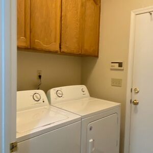 Moving sale whirlpool fridge washer drier 3 Appliance Bundle WORK well!